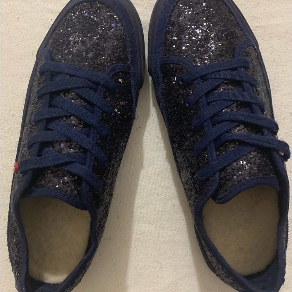 UGG Navy Glitter Flats